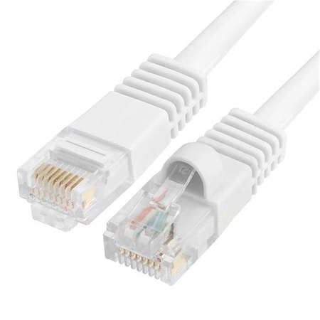 Cmple 350 MHz RJ45 Cat5e Ethernet Network Patch Cable 5 ft. - White 547-N